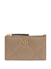 Tory Burch Portacarte Grigio Donna Logo Dorato 1