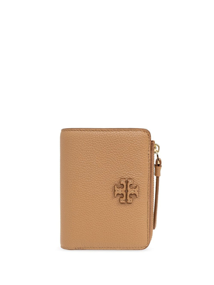 Tory Burch Brown Wallet Women's Logo Appliqué 1