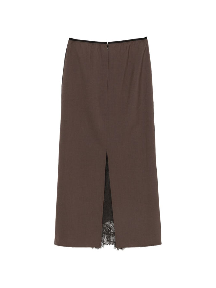 Alysi Gonna Marrone Donna 2