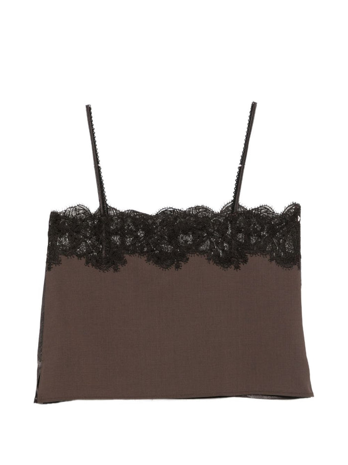 Alysi Top Marrone Donna 3
