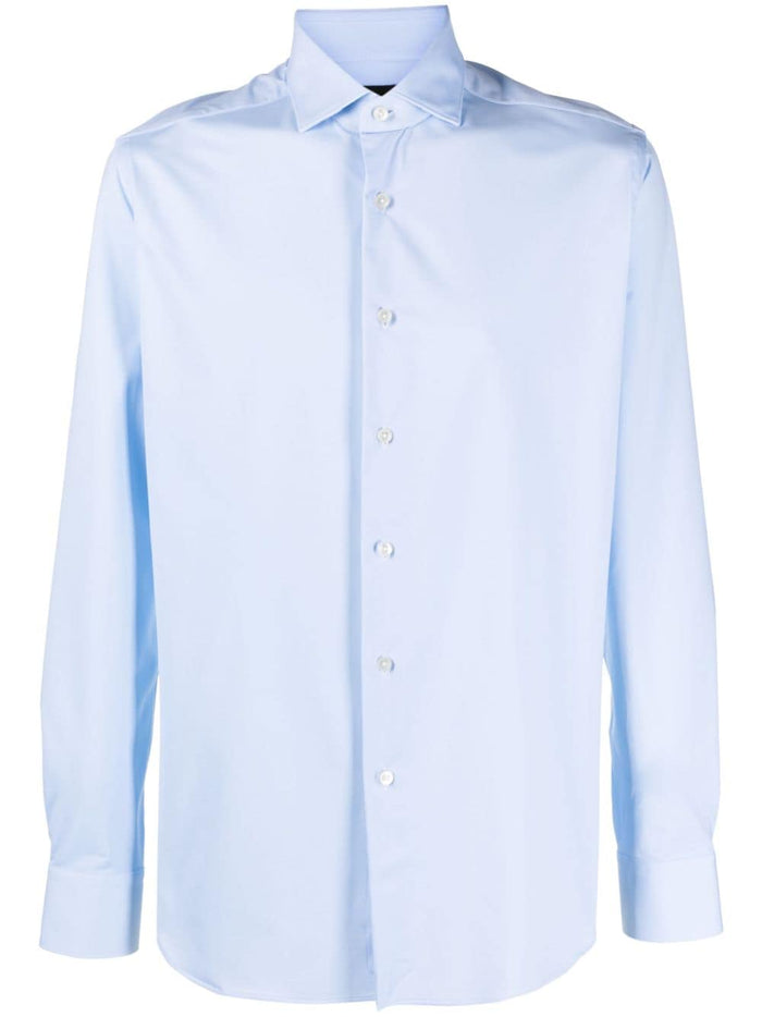 Xacus Light Blue Men's Shirt with French Collar 1