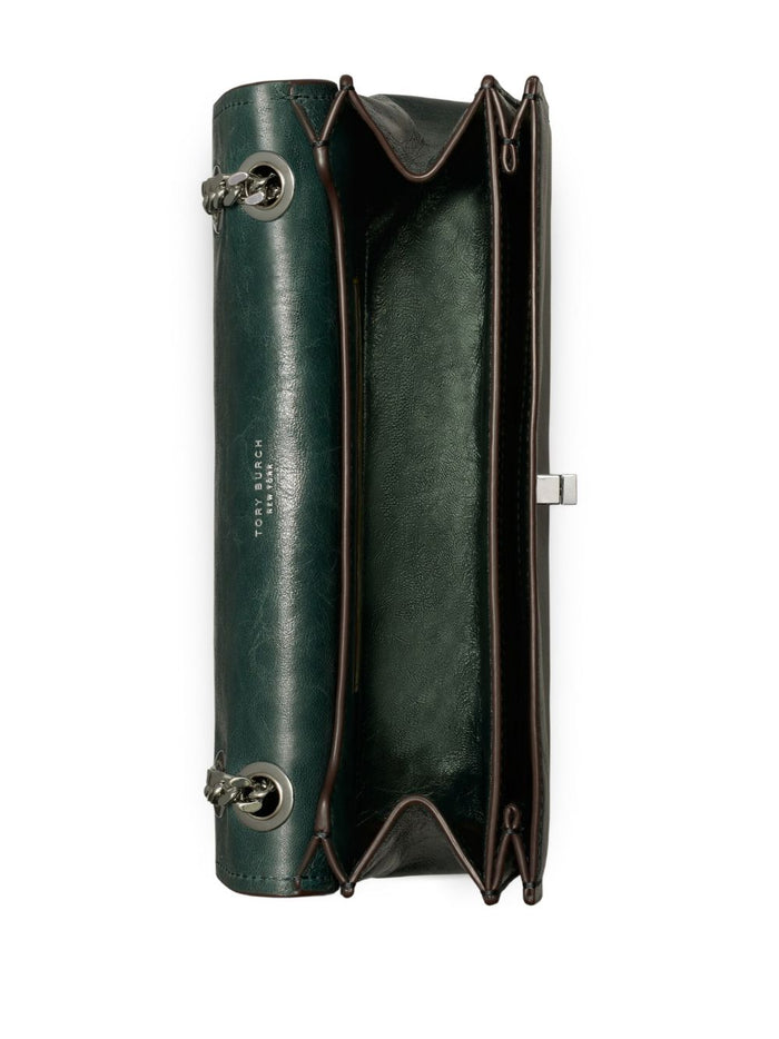 Tory Burch Kira Turnlock Donna Borsa Verde 2