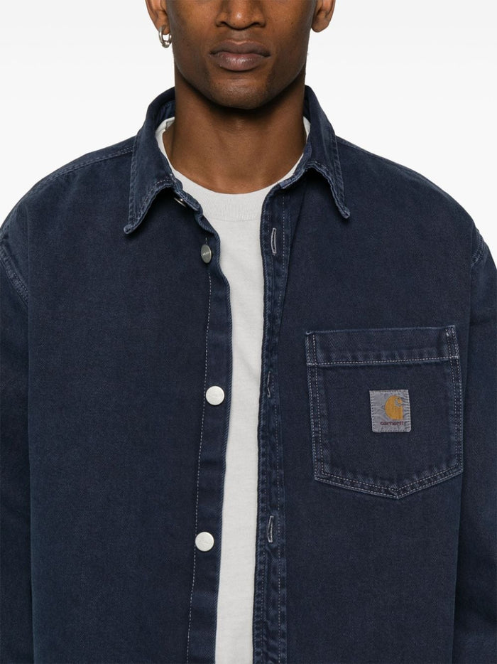 Carhartt Camicia Blu Uomo Denim 4