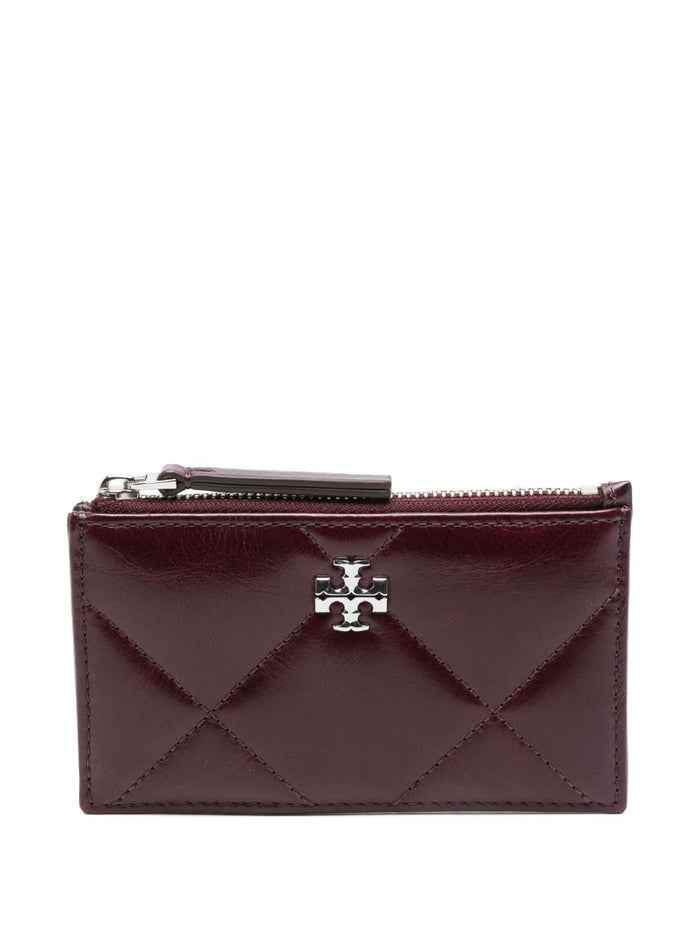 Tory Burch Kira Diamond Quilt Donna Portafogli Rosso 1