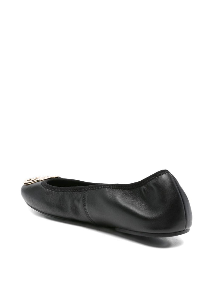 Tory Burch Ballerine Nero Donna Placca Logo 3