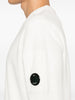 Cpcompany Men's White Crewneck Sweater Lens Logo 4