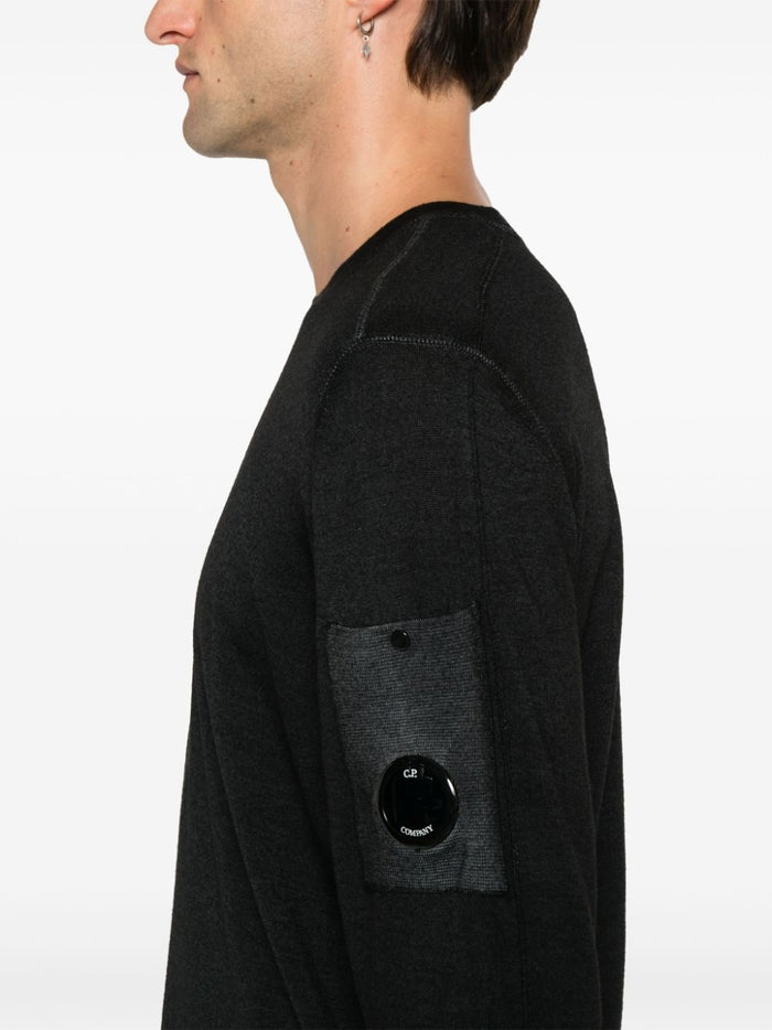 Cpcompany Men's Black Jersey with Lens Detail 4