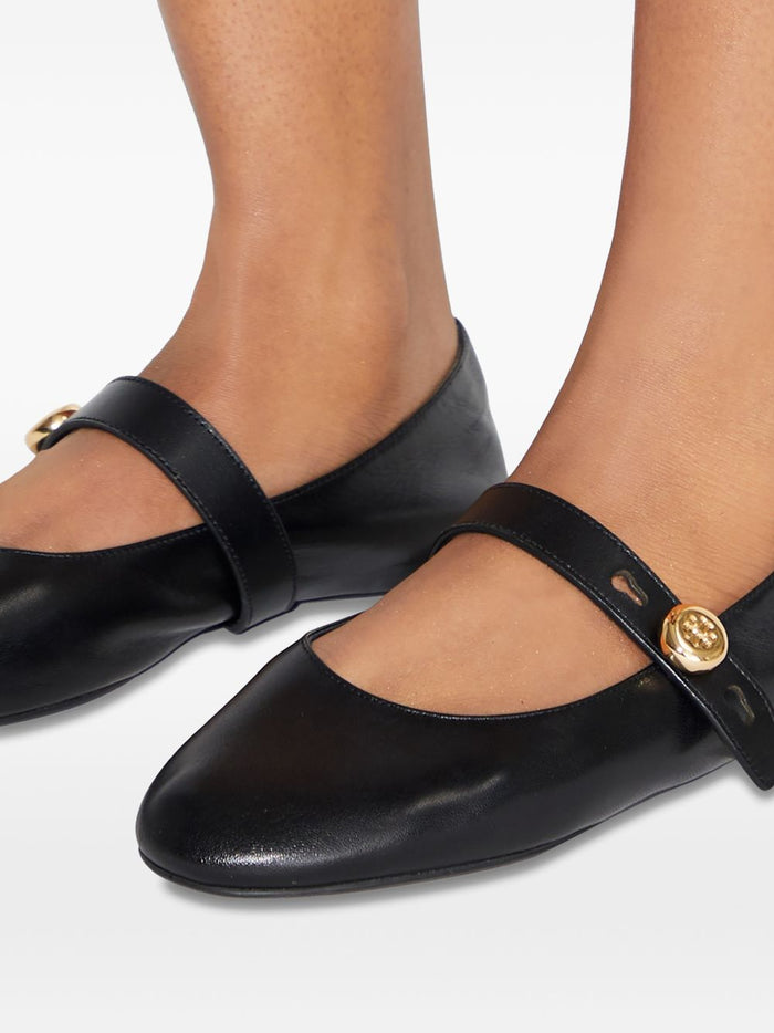 Tory Burch Scarpe Nero Donna Ballerina con Cinturino 2