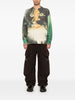 Jwanderson Men's Green Cat Print Sweater 1