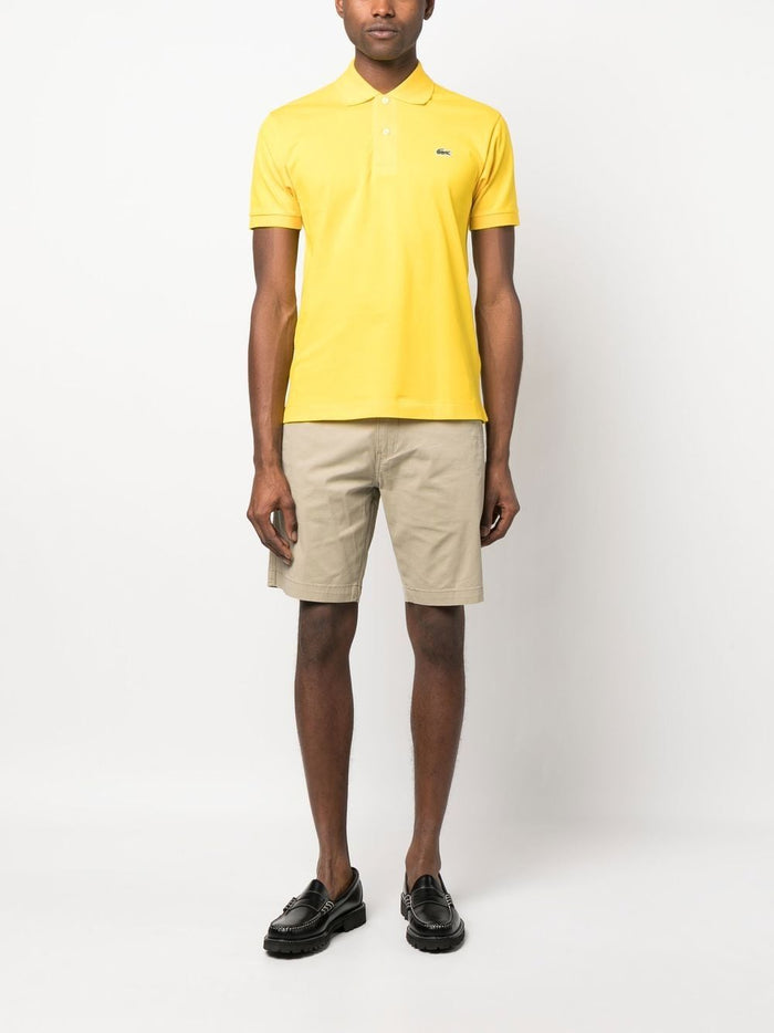 Lacoste Polo Giallo Uomo Giallo con logo ricamato 2