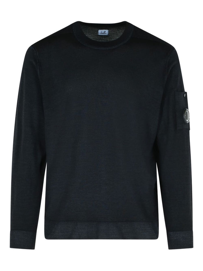 CpcompanyHerren – Gerippter Pullover in schwarz 1