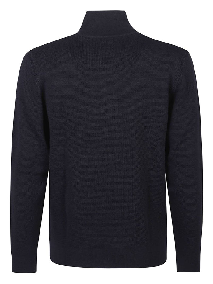 Cpcompany Herren Pullover mit halblangem Reißverschluss in blau 2