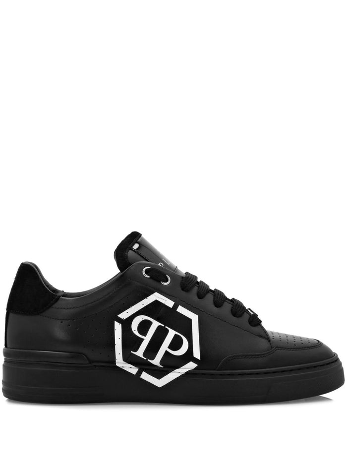 Philipp Plein Scarpa Nero Uomo Logo Hexagon 1