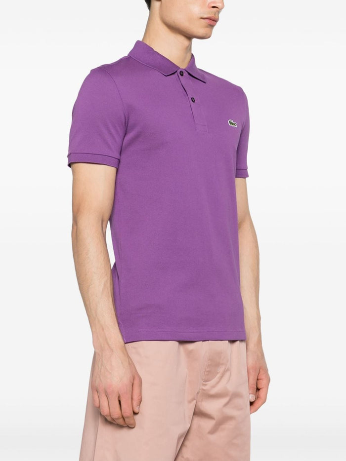 Lacoste Polo Viola Uomo Ricamo Coccodrillo Verde 2