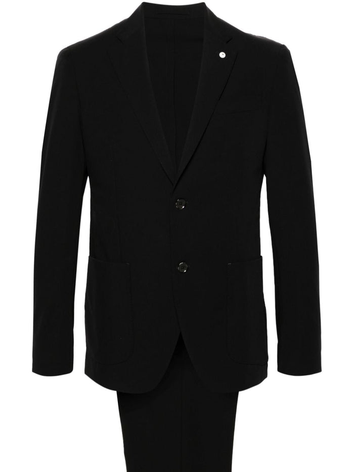 Luigi Bianchi Herrenanzug in Schwarz 1