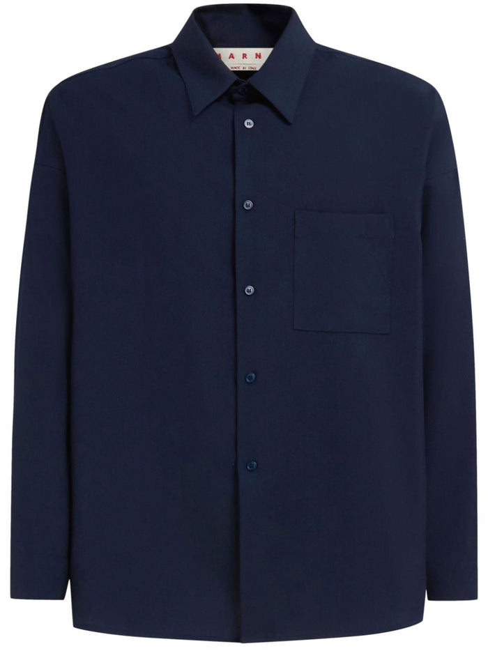 Marni Men's Blue Shirt with Chest Pocket 5