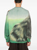 Jwanderson Men's Green Cat Print Sweater 3