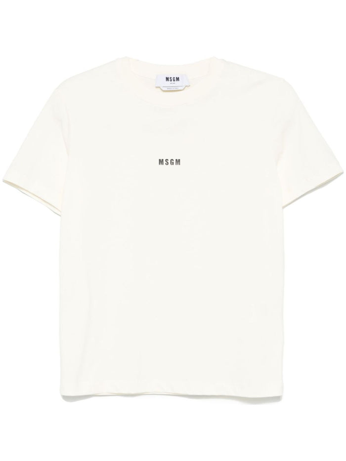 Msgm Weißes T-Shirt für Damen 1
