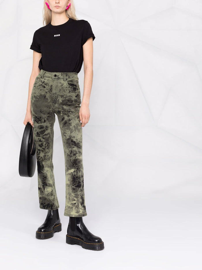 MSGM Damen T-Shirt in schwarz 2