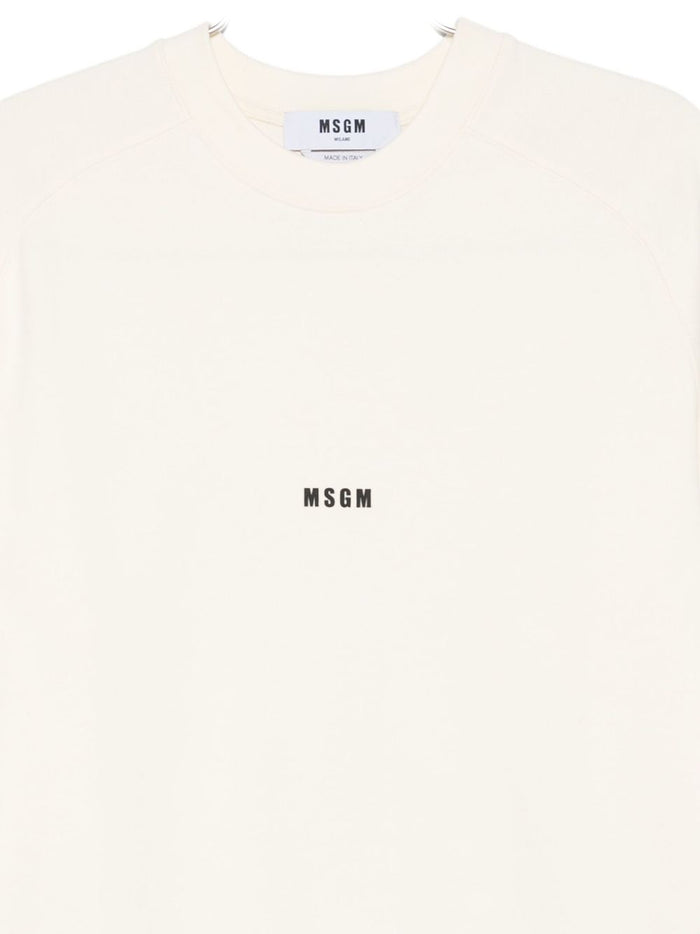 MSGM Herren-Sweatshirt, weiß, mit Mikro-Logo 2