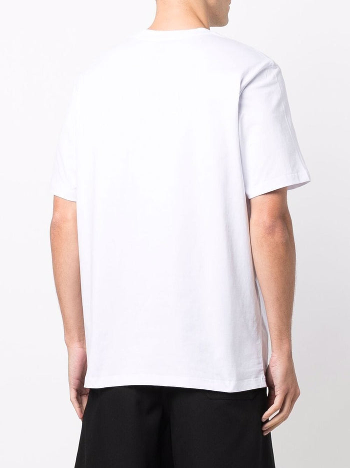 Msgm T-shirt White Men Print Logo Milan 3