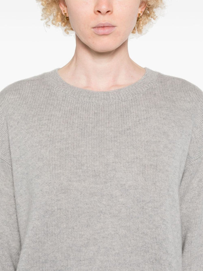 Lisa Yang Women's Grey Half Sleeve Sweater 4