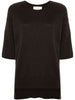 Lisa Yang Women's Brown Half Sleeve Sweater 5