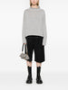 Lisa Yang Women's Grey Sweater Crater Neck 1