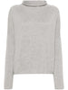 Lisa Yang Women's Grey Sweater Crater Neck 5