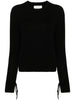 Lisa Yang Women's Black Knitted Cuffs Knotted 5