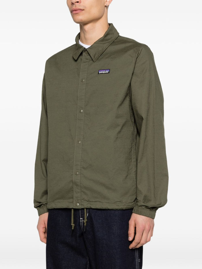 Patagonia Giacca-Camicia Verde Uomo Micro Logo 1
