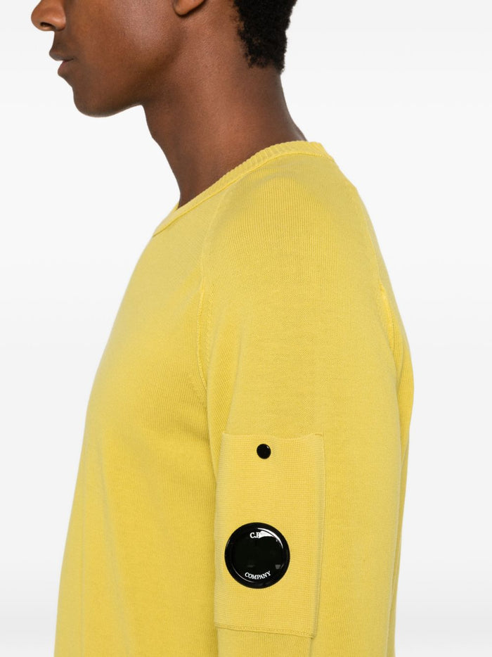 C.p.company Maglia Scollo Tondo Uomo Giallo 4