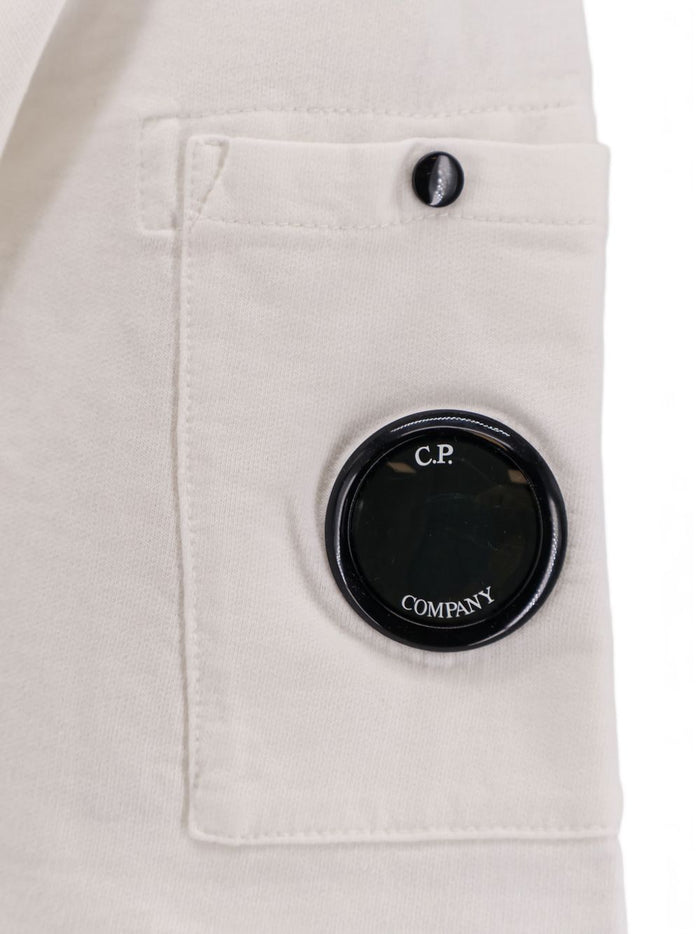 C.p.company T-shirt Bianco Uomo Lente 3