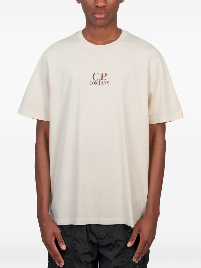 C.p.company T-shirt Stampa Posteriore Uomo Beige 1