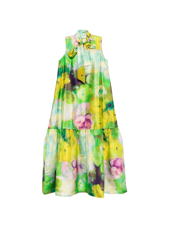 Psophia Abito Verde Donna Floreale 6