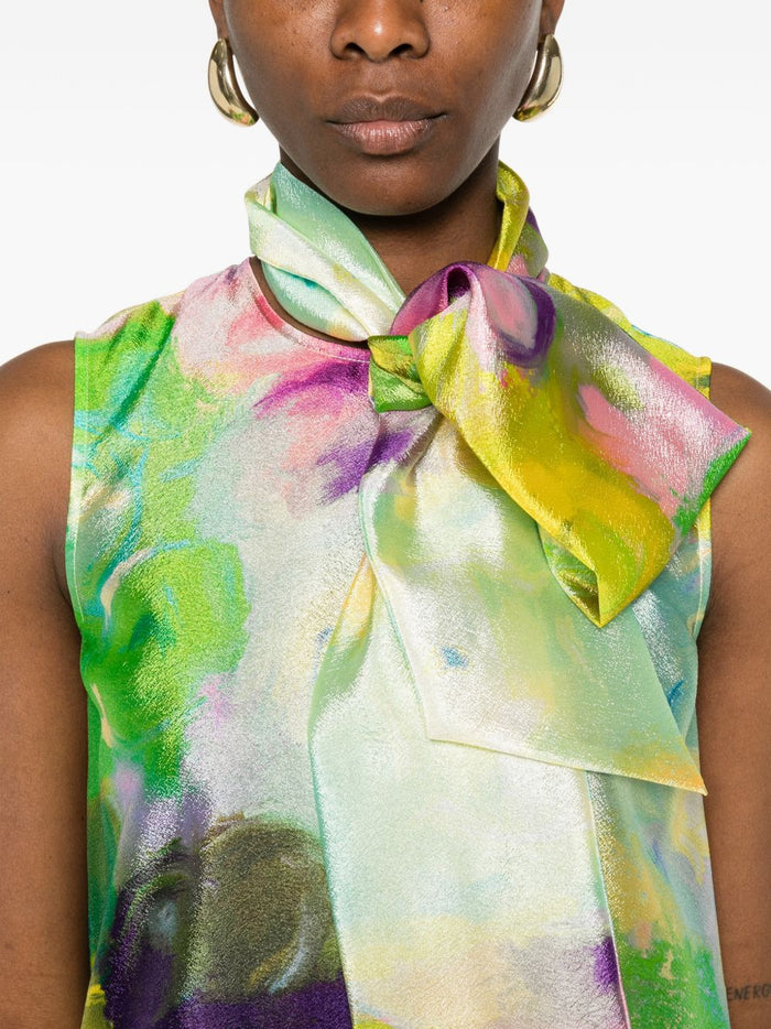 Psophia Abito Verde Donna Floreale 9