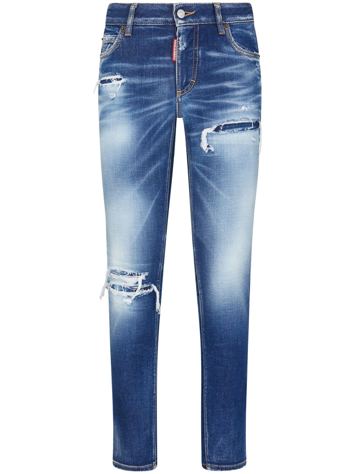 Dsquared2 Jeans Denim Donna Strappi 1