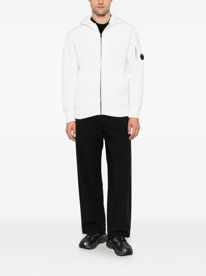 C.p.company Cardigan Bianco Uomo 4