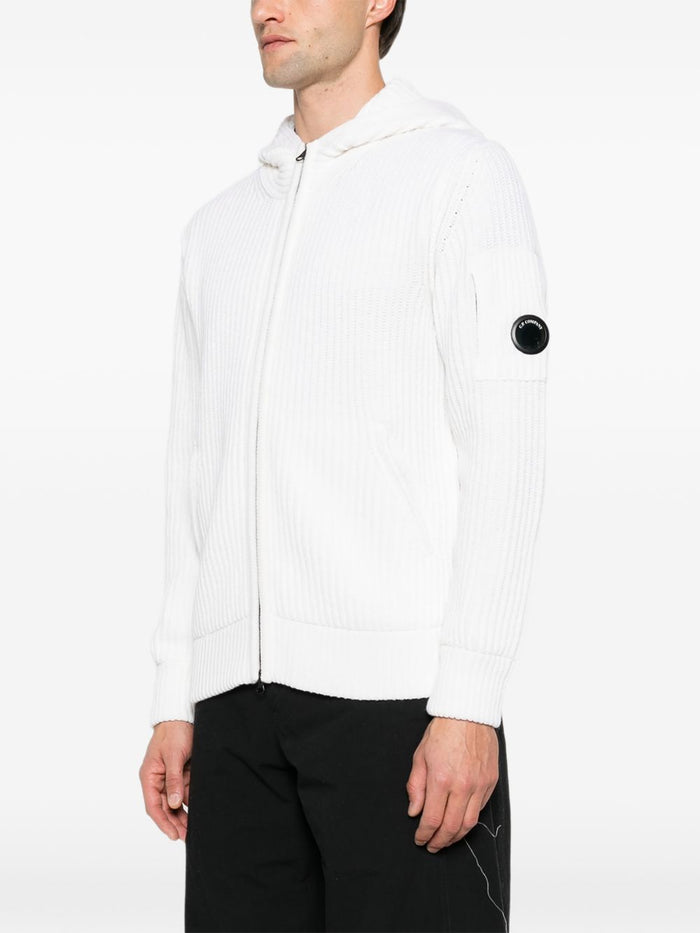 C.p.company Cardigan Bianco Uomo 5