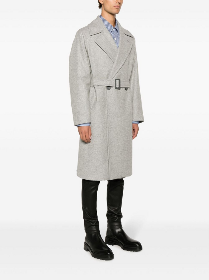 Hevo Cappotto Doppiopetto Lana/Poliammide Grigio 1