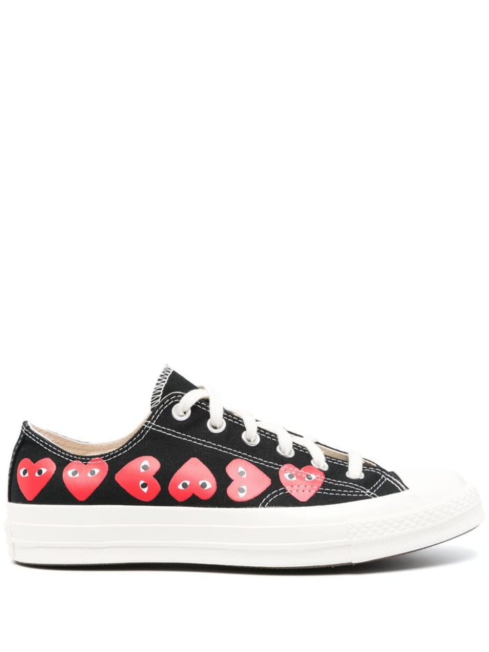 Comme Des Garcons Play Scarpe Nero Uomo Basse Chuck 70 1