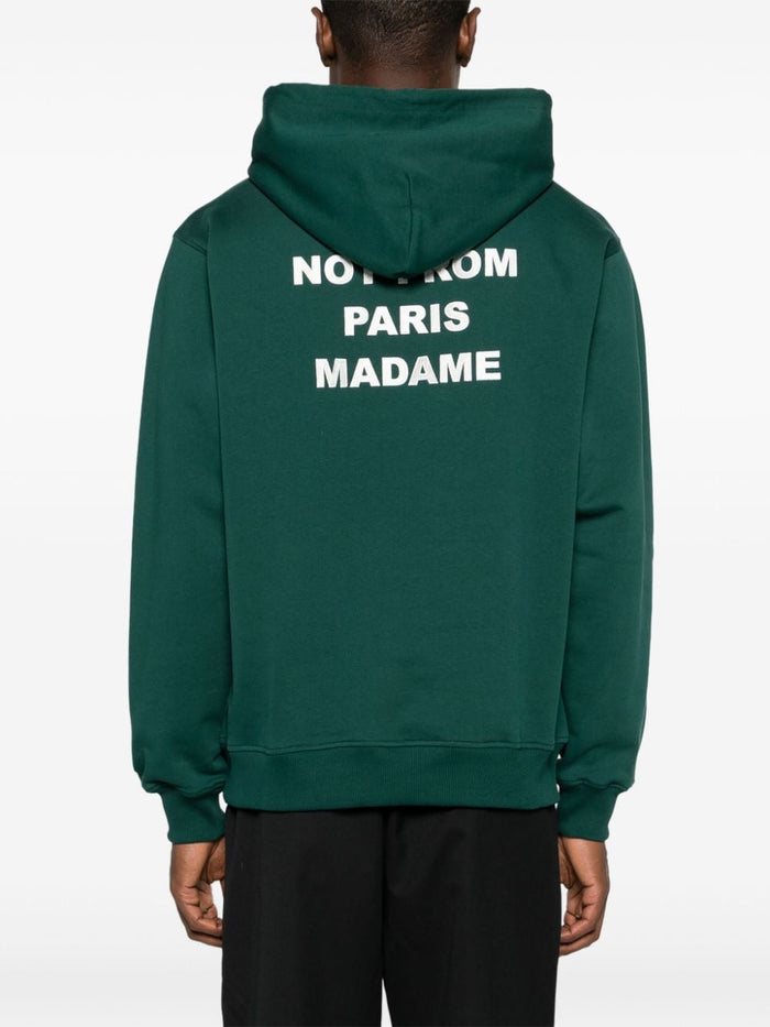 Drole De Monsieur Felpa Verde Uomo Cappuccio Not From Paris Madame 3