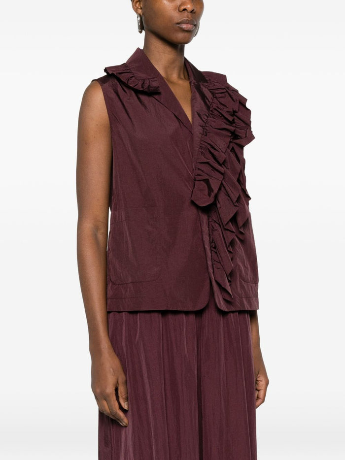 Psophia Top Prugna Donna Rouches 8