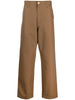 Carhartt Pantalone Marrone Uomo Gamba Dritta 5