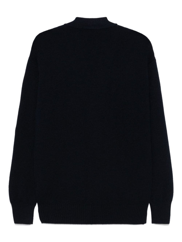 Fileria Herren-Cardigan mit langen Ärmeln in blau 2