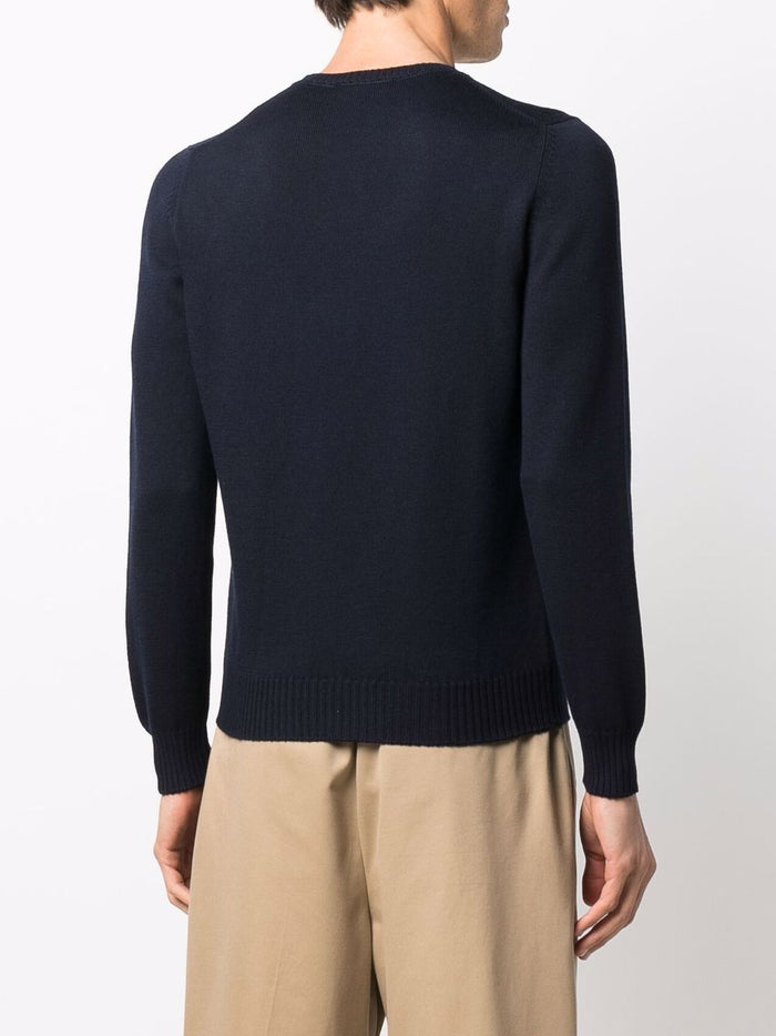 Fileria Herren Pullover mit Rundhalsausschnitt in blau 3