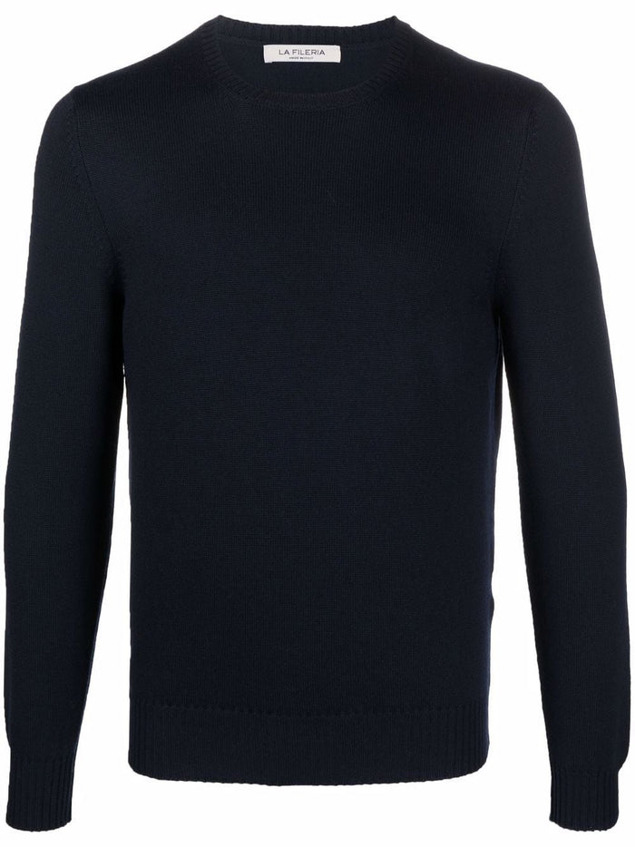 Fileria Herren Pullover mit Rundhalsausschnitt in blau 5
