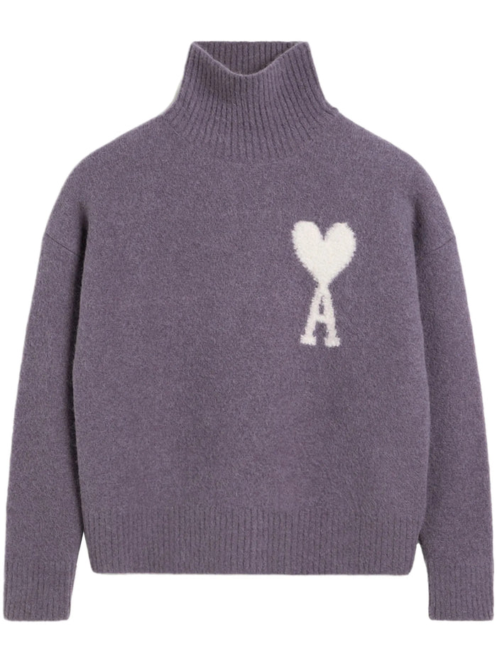 Ami Alexandre Mattiussi Purple Sweater Men 4