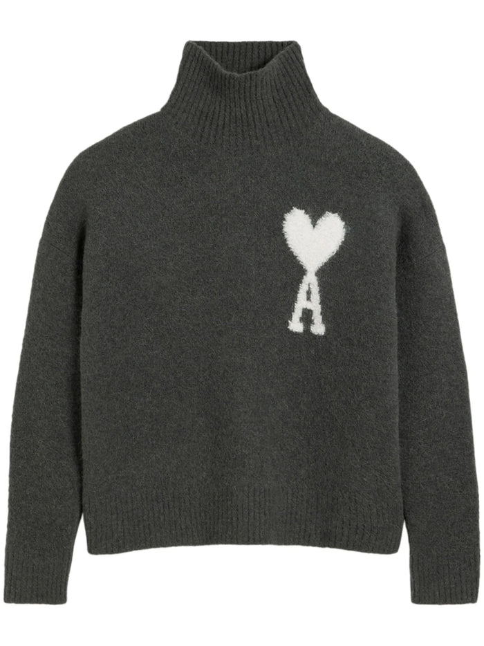 Ami Alexandre Mattiussi Grey Sweater Men 4