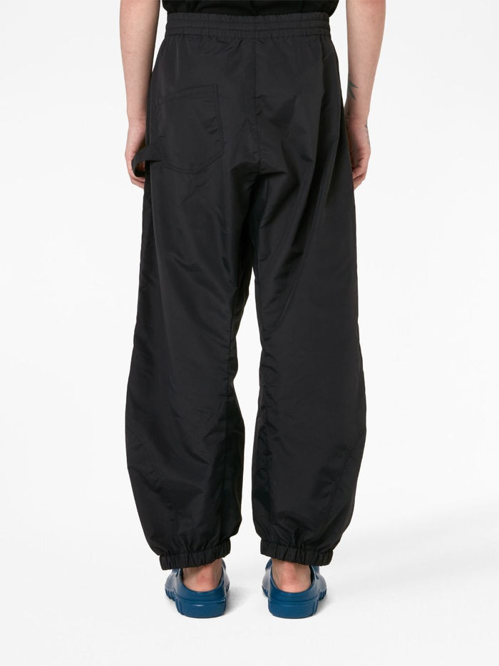 Jwanderson Black Men's Trousers with Logo Print 2